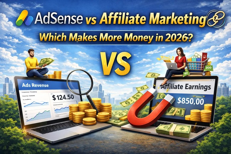 AdSense vs Affiliate Marketing: Which Makes More Money in 2026? 1 Adsense vs affiliate marketing