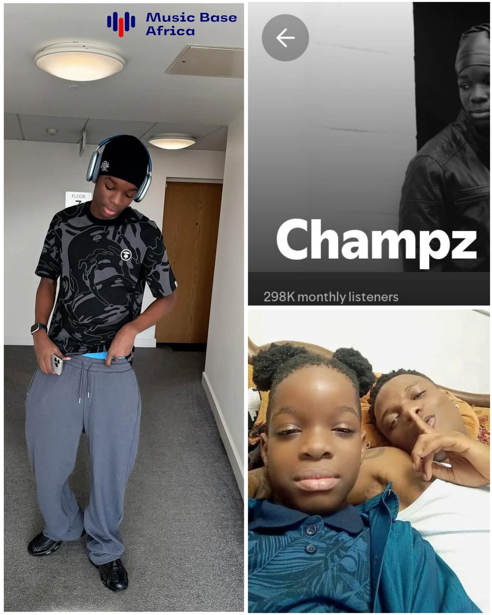WizKid's first son, Champz, has moved from 1 million monthly listeners to 298 monthly listeners in just three months. That’s unbelievable. 1 FB IMG 1770897434604