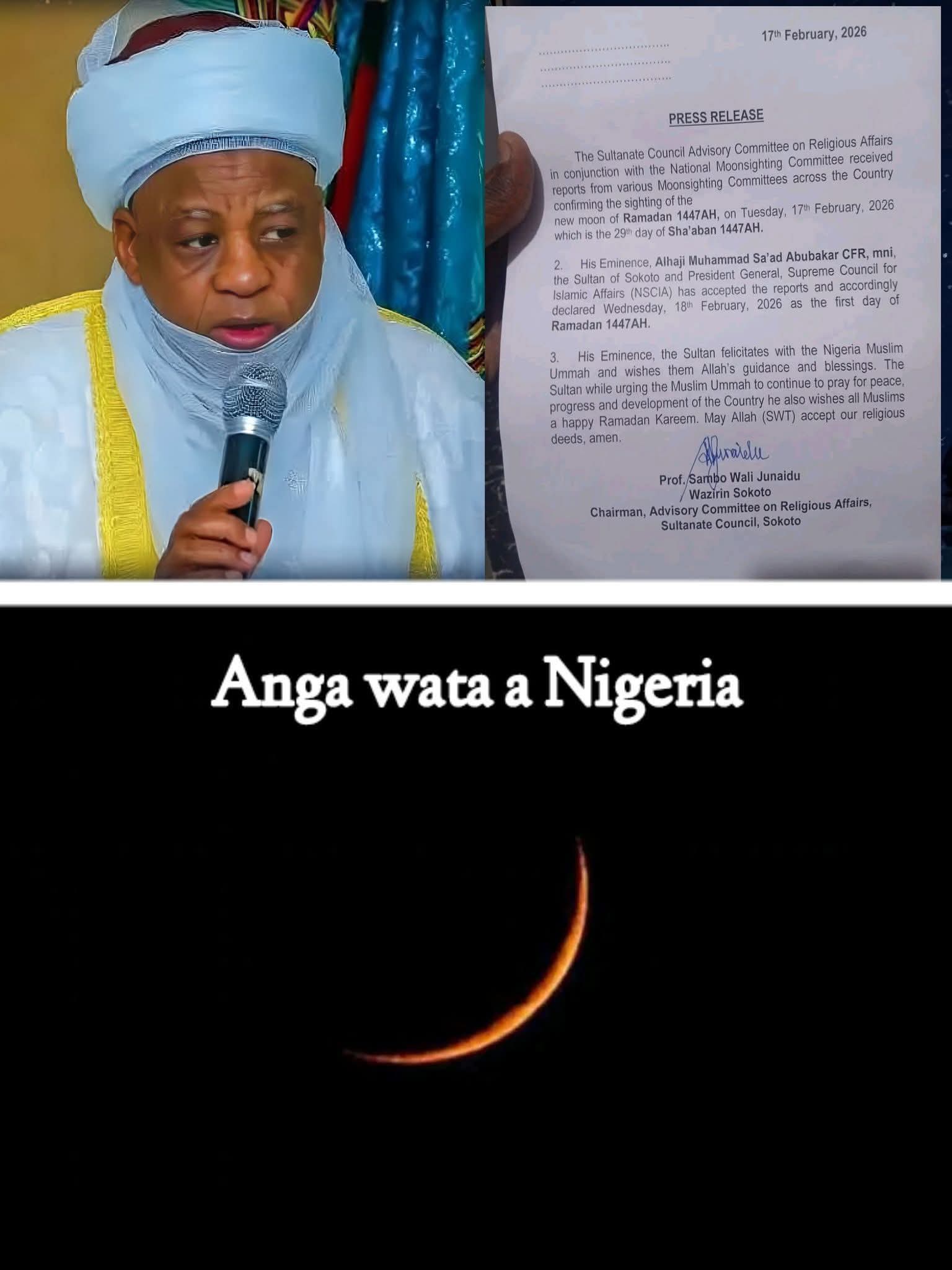 Ramadan Begins Wednesday as Sultan Confirms Crescent Sighting 1 FB IMG 1771372041167