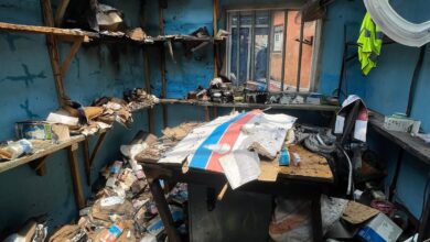 There was fire outbreak earlier today at electrical parts market in Nnewi, Anambra State. 9 FB IMG 1771494401960
