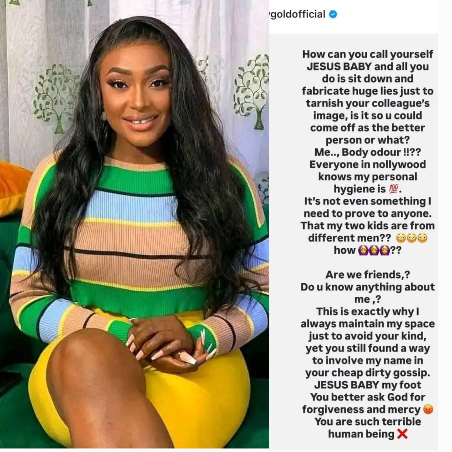 Nollywood actress Lizzy Gold finally breaks her silence after Ekene Umenwa’s alleged gossip about her. 1 FB IMG 1771659828908