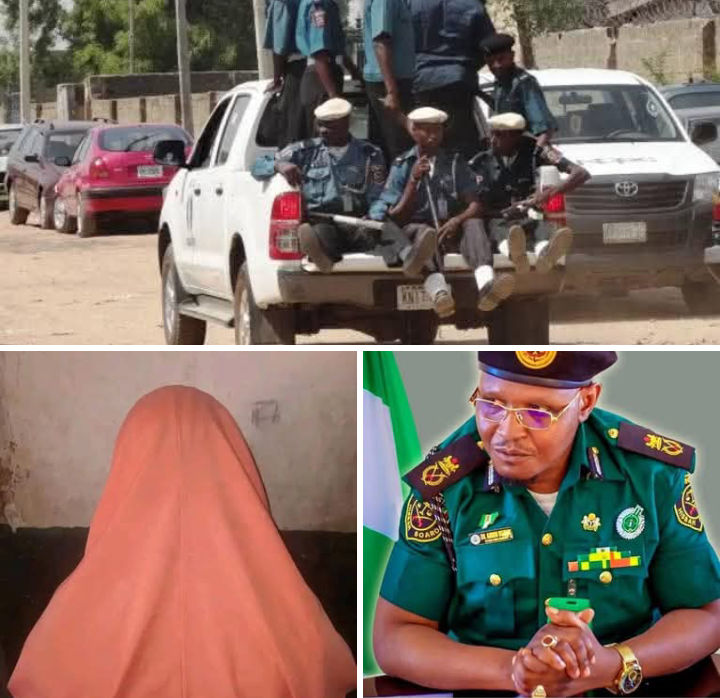 Hisbah Arrests two lovers Christian and Muslim lady Living together in Dutsinma 1 Screenshot 20260226 100432