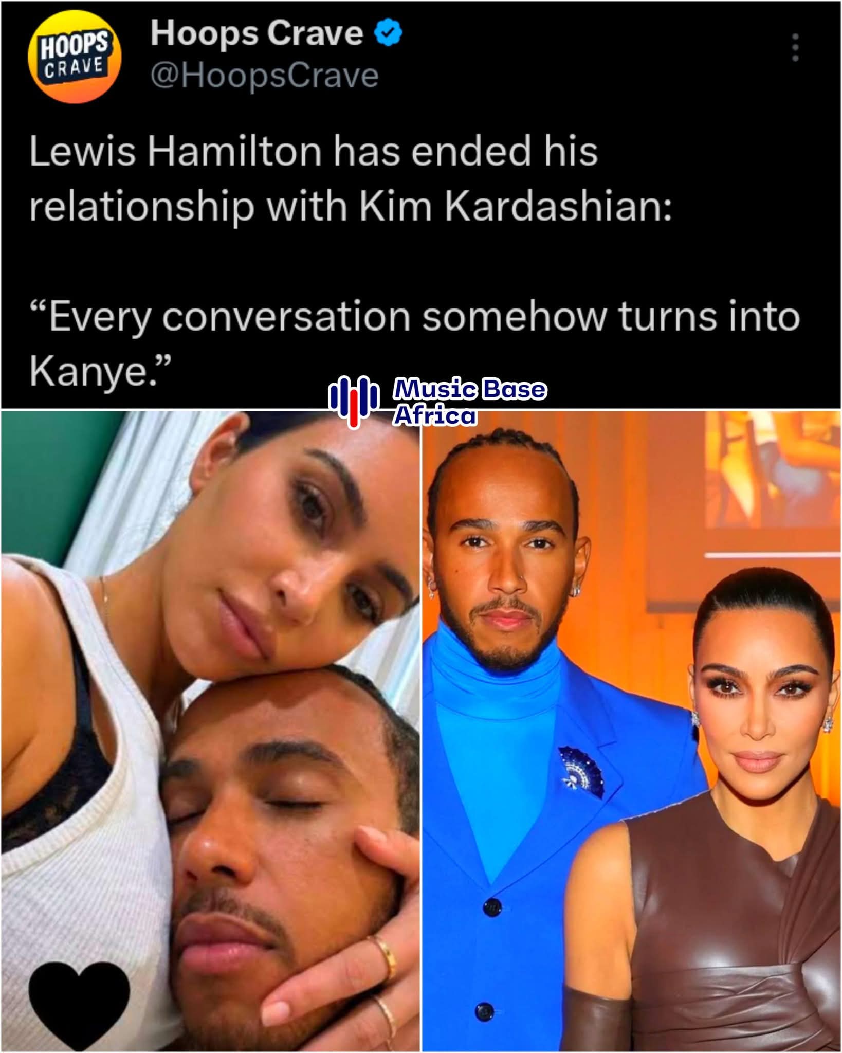 Lewis Hamilton has decided to end his relationship with Kim Kardashian after dating for only 2 weeks. 1 FB IMG 1772579723575