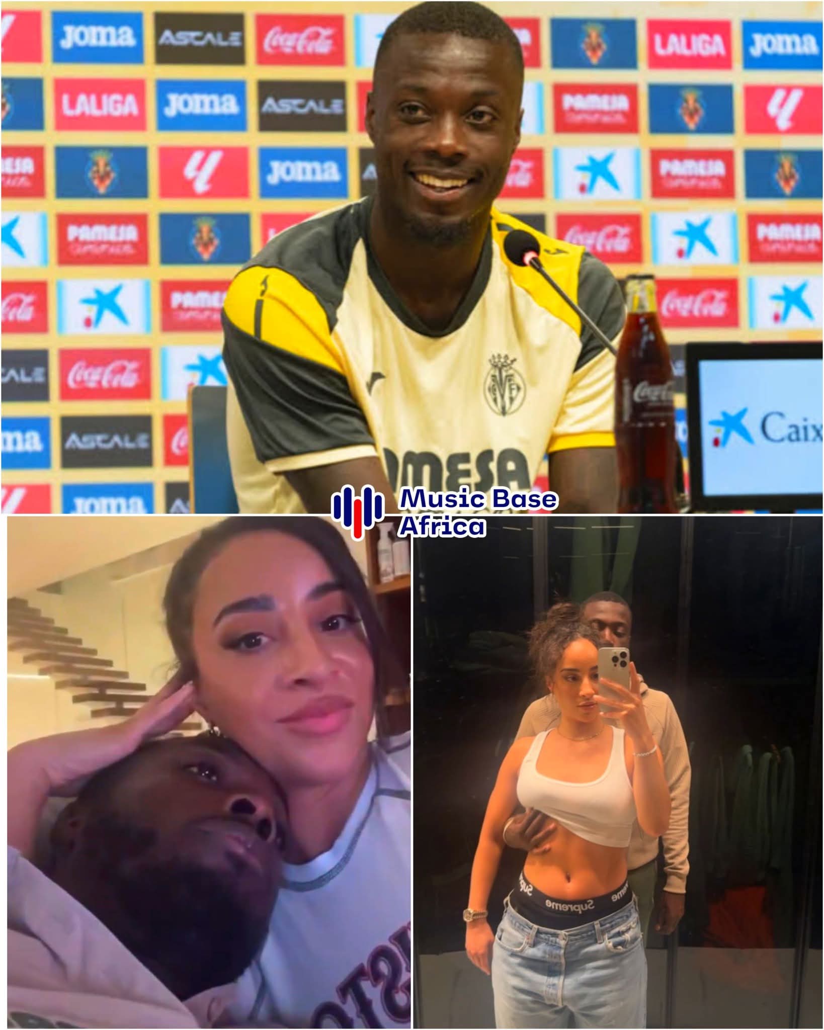 Nicolas Pépé revealed that he and Teanna Trump have a funny way of choosing what to watch during dinner. 1 FB IMG 1772980003766