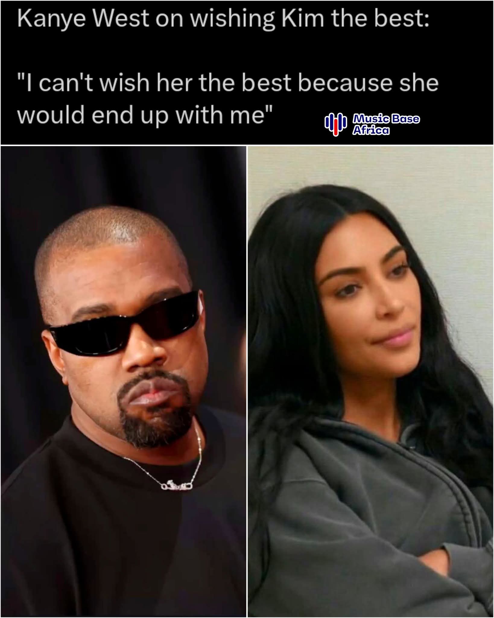 Kanye West says he can’t wish Kim Kardashian the best in life. 1 FB IMG 1773045764368