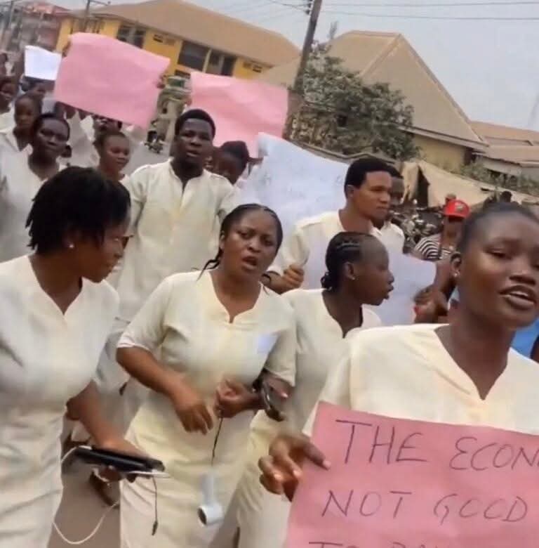 NAUTH Nursing Students Protest Over Hike in school fees from ₦90k to ₦580k 1 FB IMG 1773161590566 2