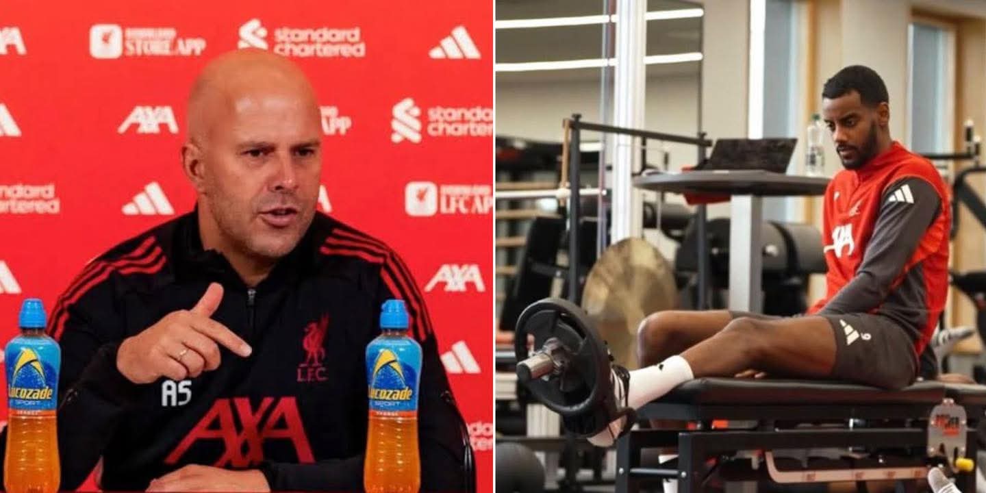 Arne Slot confirms Alexander Isak is still working with the rehab team and NOT with the main squad yet 1 FB IMG 1773445326252