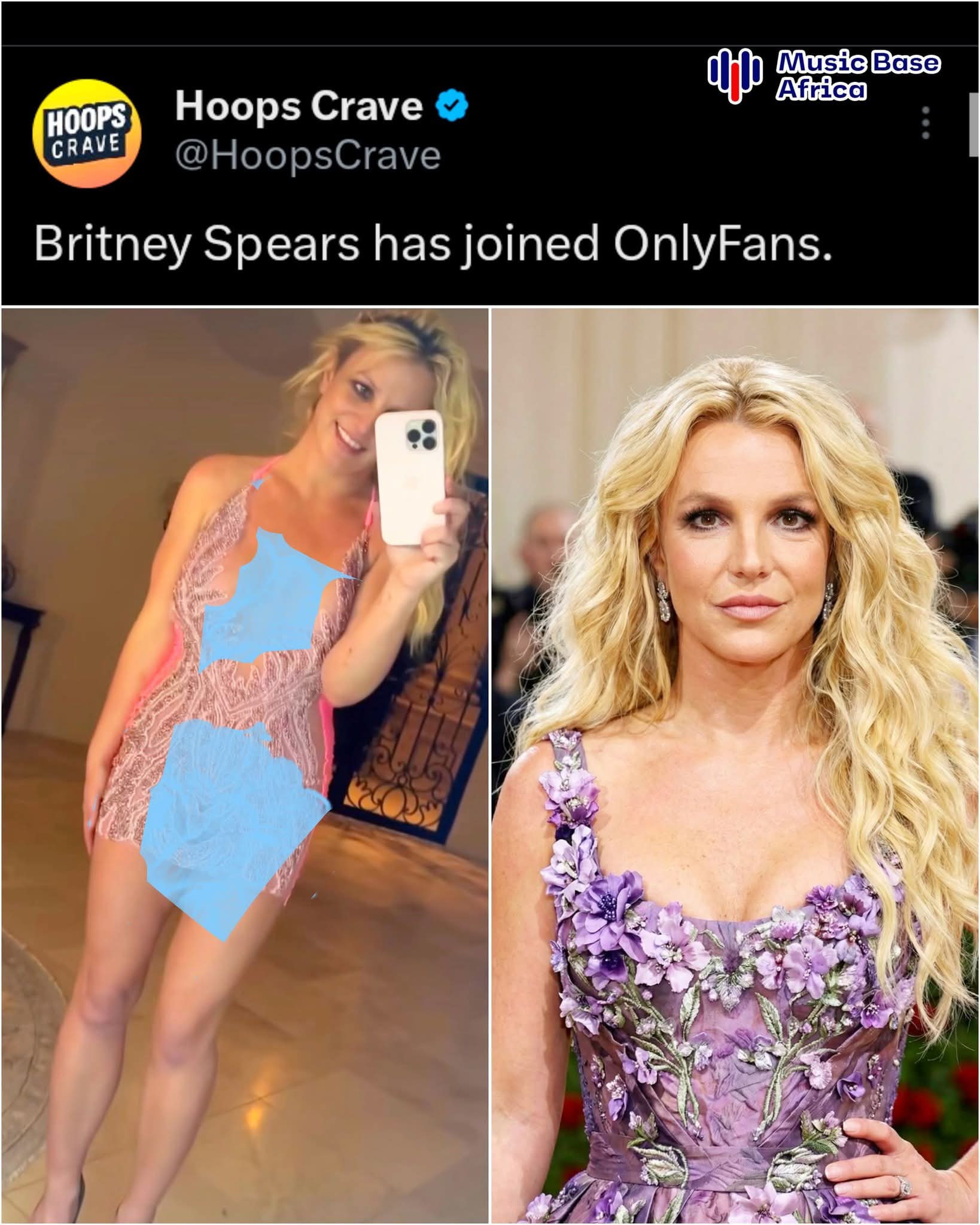 Hoops Crave has just reported that Britney Spears has joined 0nly_Fans - allegedly 1 FB IMG 1774207129721
