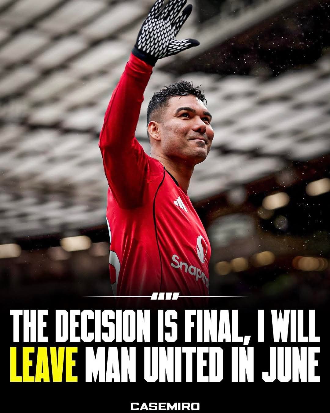 Casemiro confirms heโs ๐๐๐๐๐๐๐ Man United as final decision is ๐๐๐๐ 1 FB IMG 1774707241085