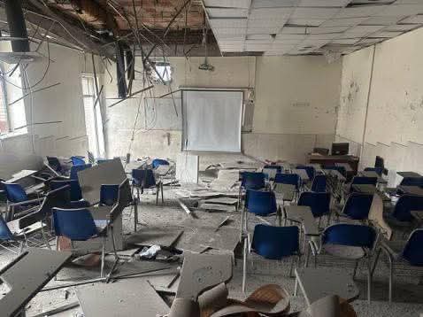 Aftermath images of the damage done to Tehran’s University of Science and Technology. 1 FB IMG 1774817510309