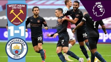 West Ham 1-1 Manchester City Match Highlights 8 West Ham 1 1 Manchester City Match Highlights