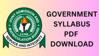 jamb government syllabus jambportals