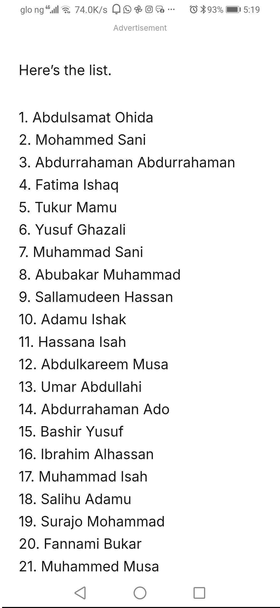 Published list of terrorism financers in Nigeria. 1 FB IMG 1775930326370