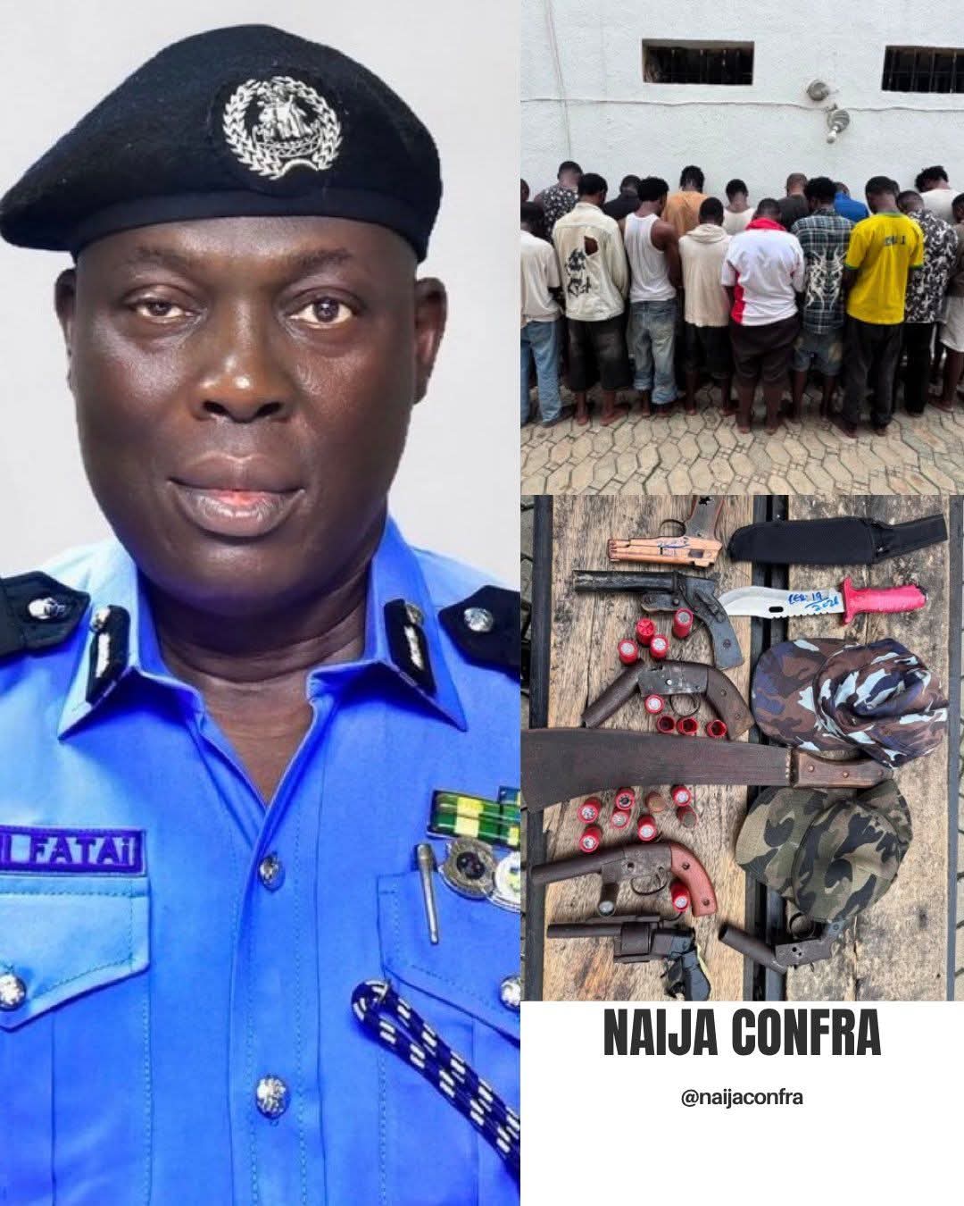 Lagos State Police carried out major operations across Ikorodu, Lagos Island, Okoko, Ilasan, Ogba, and Iju, leading to the arrest of 23 suspected cultists and the recovery of 5 firearms. 1 FB IMG 1776464609145