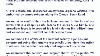 GUO has stated that the bus reportedly attacked on Saturday along the Benin-Lagos Expressway 13 FB IMG 1776851171805