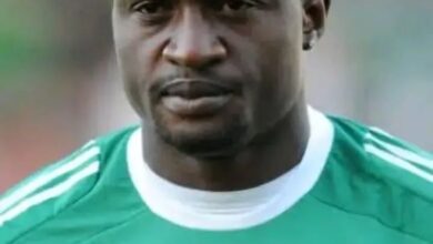 Ex-Super Eagles striker Michael Eneramo di£s after collapsing during match. 13 FB IMG 1777039744239
