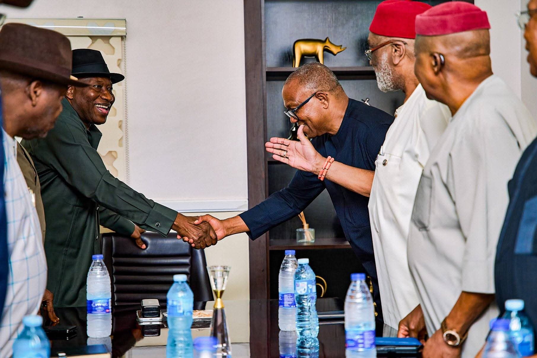 Peter Obi meets with former President Jonathan as he continues consultation over his presidential ambition. 1 FB IMG 1777314578385