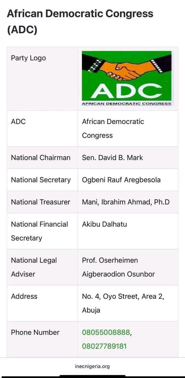 INEC Reinstates David Mark As ADC National Chairman After Supreme Court Verdict 1 FB IMG 1777590038910