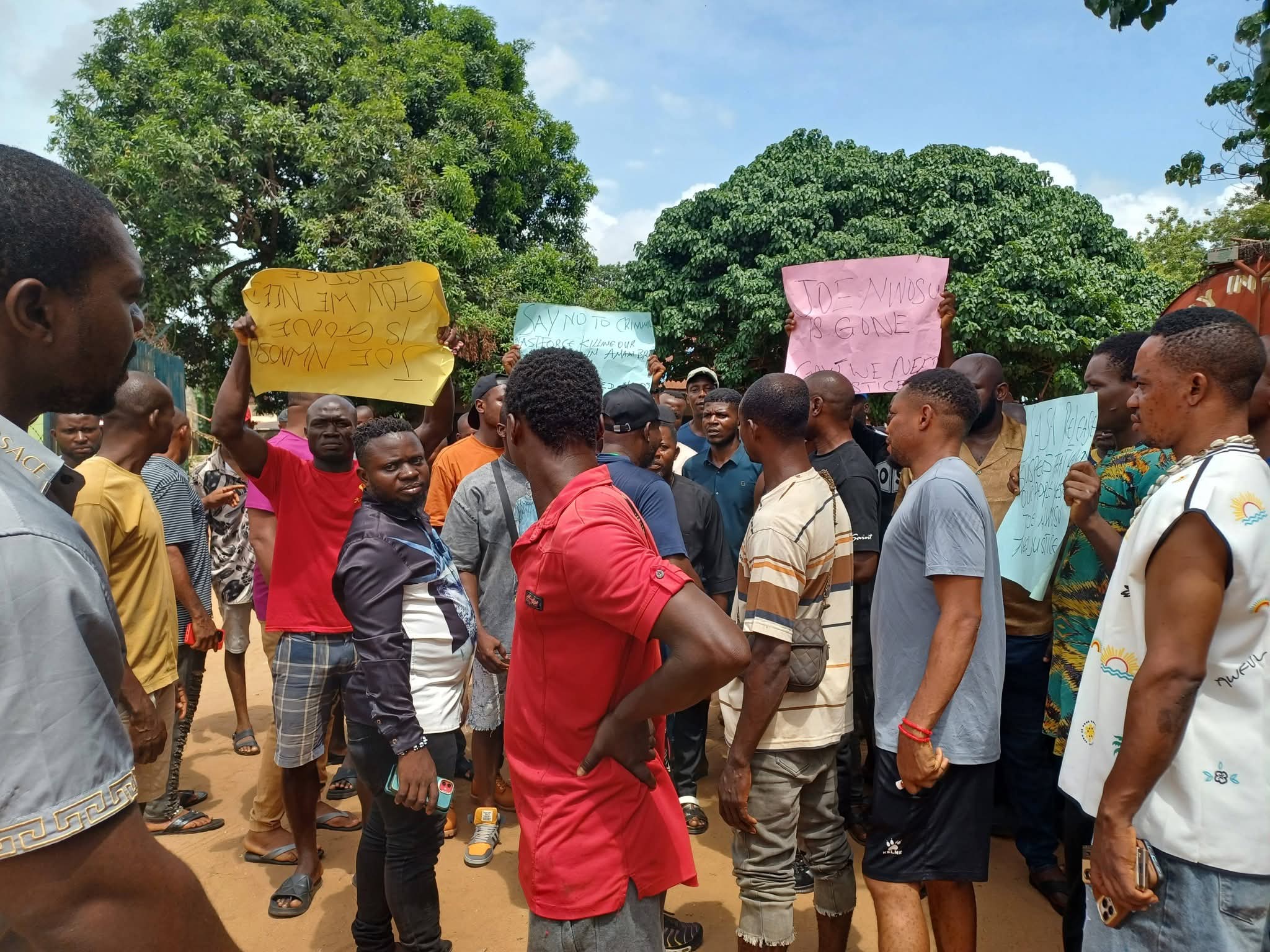 Youths Storm Okpoko Police Station, Demand Arrest Of UBET Taskforce Officials Over Fatal Accident In Onitsha 1 FB IMG 1777736183192