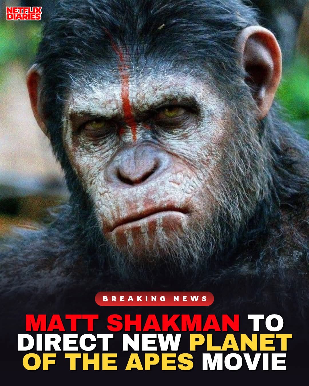 Matt Shakman will direct a new ‘PLANET OF THE APES’ movie from a script written by Josh Friedman. 1 FB IMG 1778174400723
