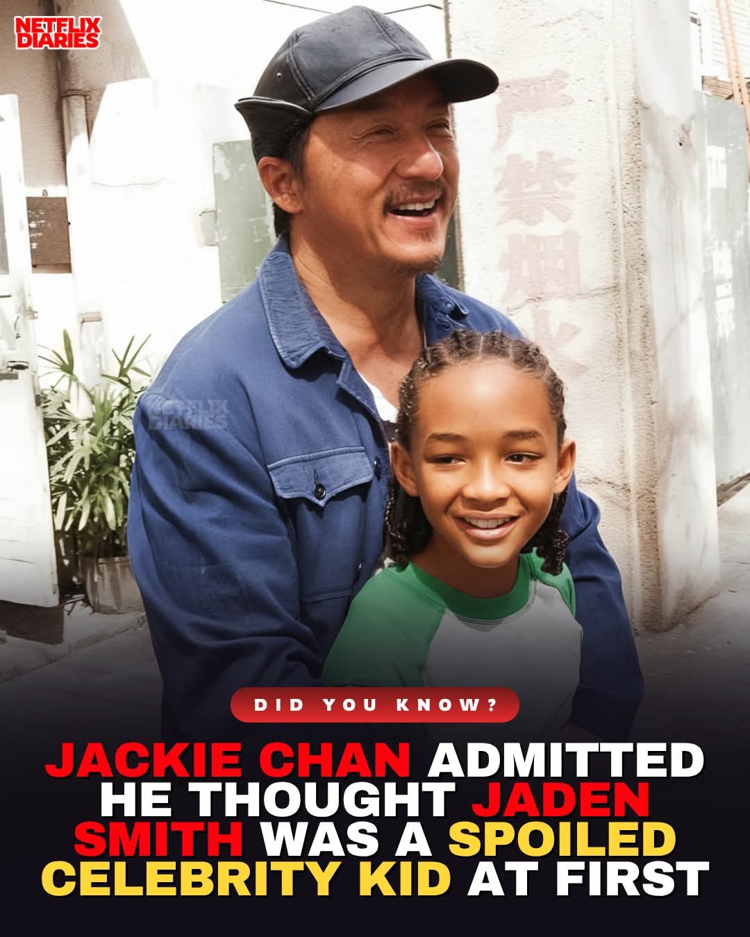 Jackie Chan admitted he originally had doubts about working with Jaden Smith before filming The Karate Kid. 1 FB IMG 1778176938950