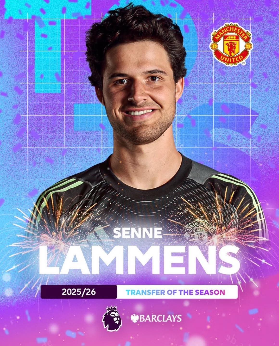 Man United GK Senne Lammens wins Signing of the season award from the Premier League 1 FB IMG 1780321603855