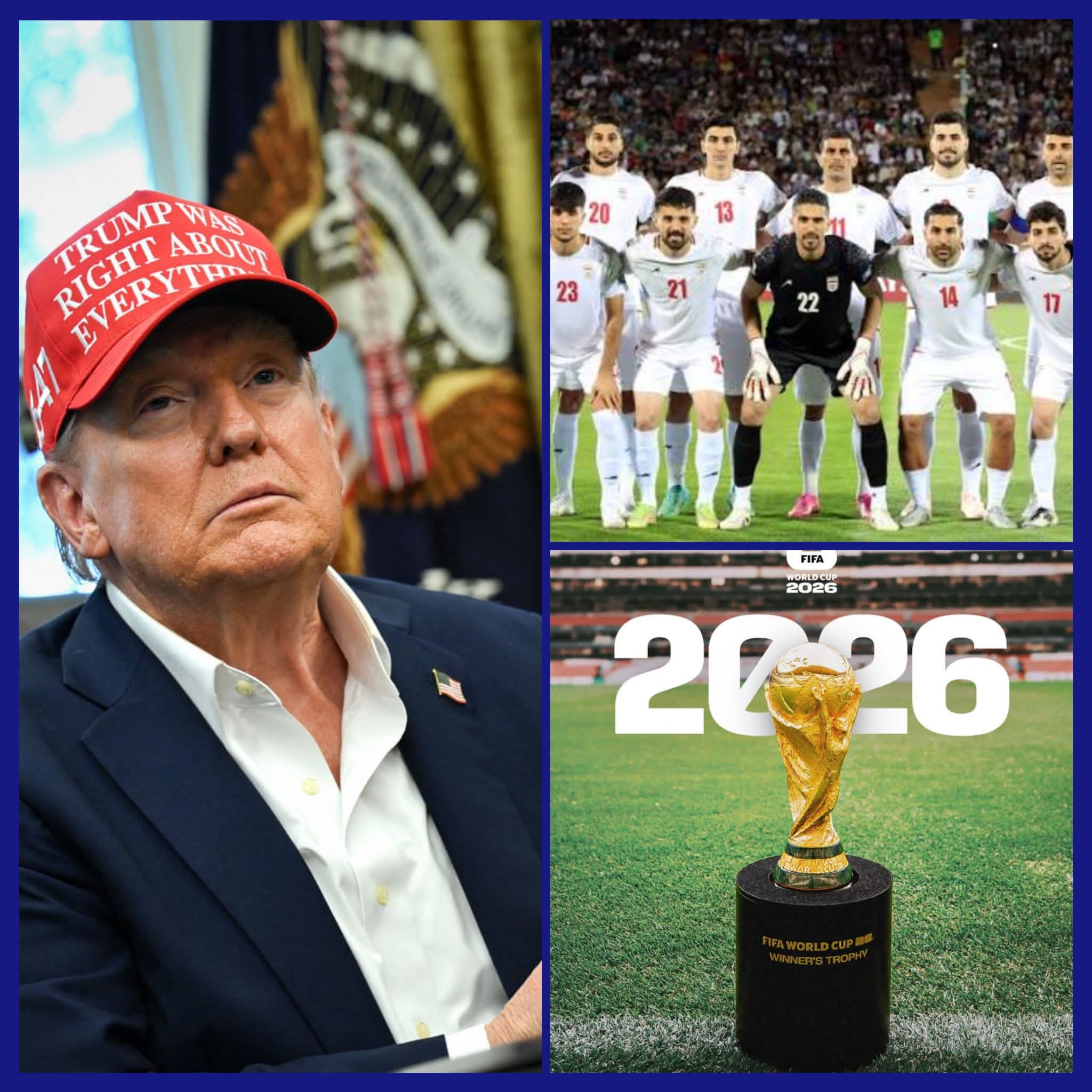 The US declares that Iran’s national football team will not spend up to 24-hours on US soil during the world World Cup. 1 FB IMG 1780949361879