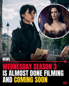 WEDNESDAY Season 3 is almost done filming, bringing Jenna Ortega one step closer to returning as Nevermore's most iconic student. 2 FB IMG 1783348885240
