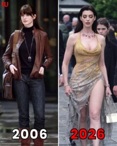 Anne Hathaway in 2006 and 2026, twenty years apart and somehow the glow only got stronger. 2 FB IMG 1784054792794