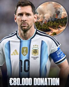 The president for the community of Madrid announced that Lionel Messi donated €80,000 for the reconstruction of the Sierra Oeste region after a forest fire burned 2 FB IMG 1785863704850